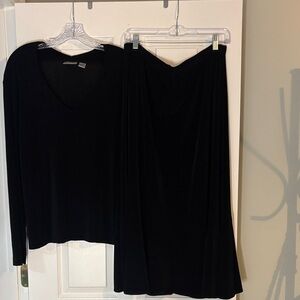 Chico's Black Skirt Set Large